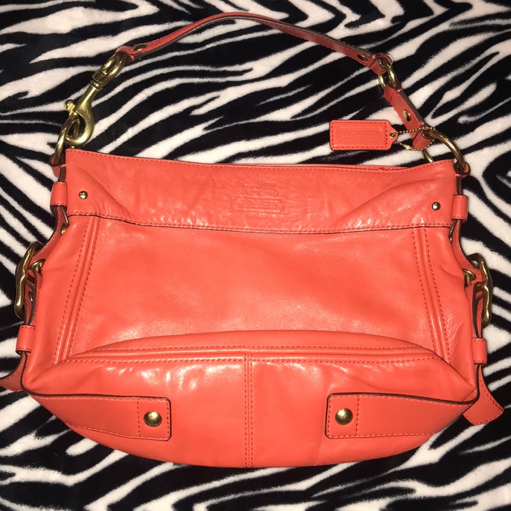 Coach - Leather Zoe Hobo Handbag